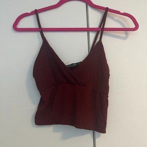 Burgundy Crop Tank